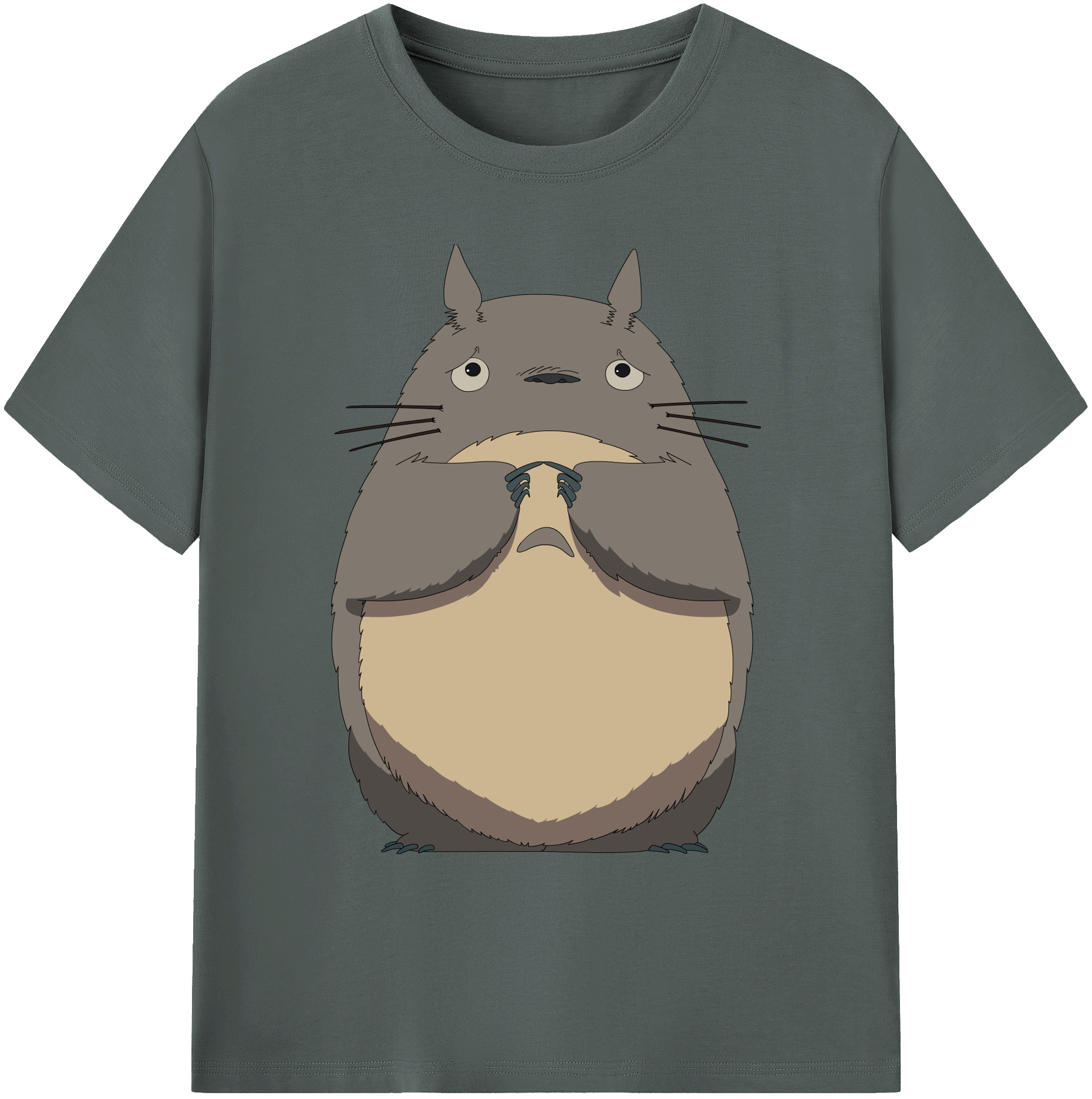 （画像用） となりのトトロ 草壁メイ 草壁サツキ My Neighbor Totoro Satsuki Kusakabe Mei Kusakabe 綿100％ メンズ半袖Tシャツ｜肌触りやわらか＆通気性